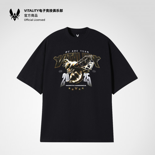 Vitality奥斯汀Major美潮印花纯棉周边纪念T恤ZYWOO同款昂恩电竞