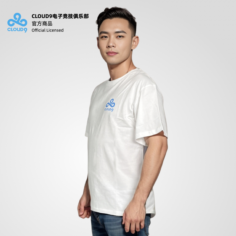 昂恩电竞 Cloud9 官方正品电竞俱乐部应援纯棉电竞T恤CS2 运动/瑜伽/健身/球迷用品 电竞T恤 原图主图