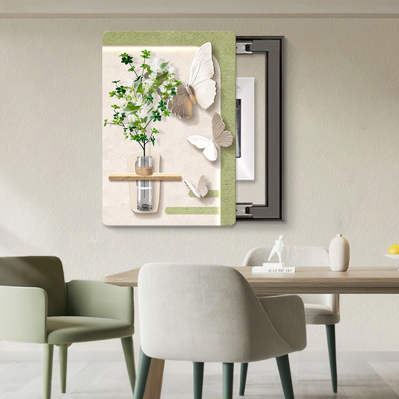 北欧小清新水培绿植电表箱装饰画 画配电箱遮挡电闸免打孔饭厅挂