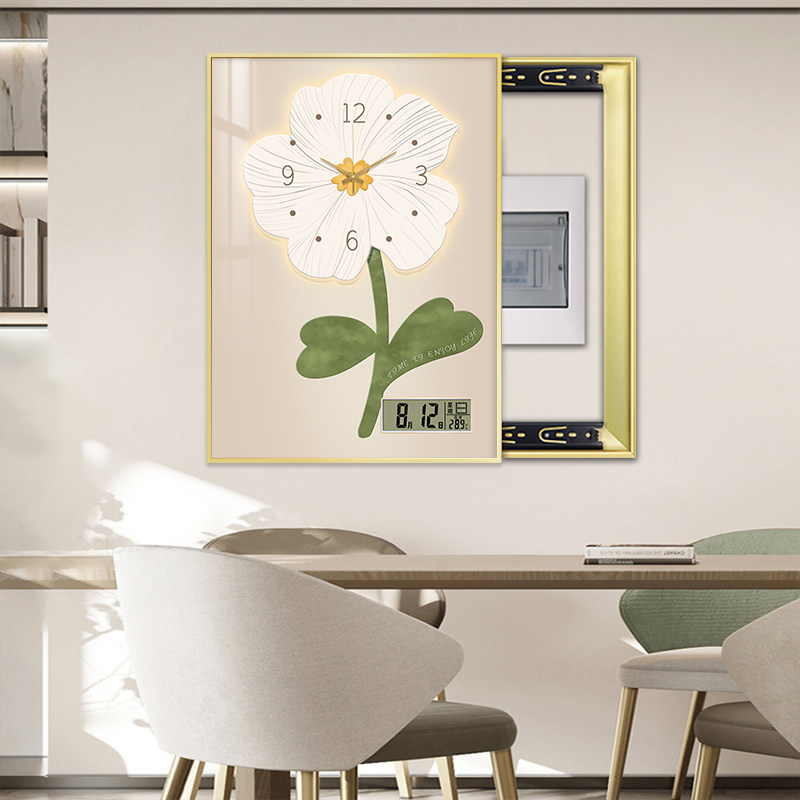 斯堪的纳维亚奶油风格仪表盒装饰画配电盒阻塞开关盒多媒体开关万