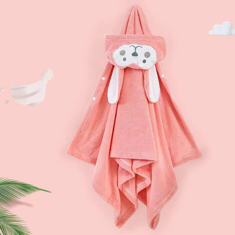 儿童浴巾洗澡斗篷婴幼儿