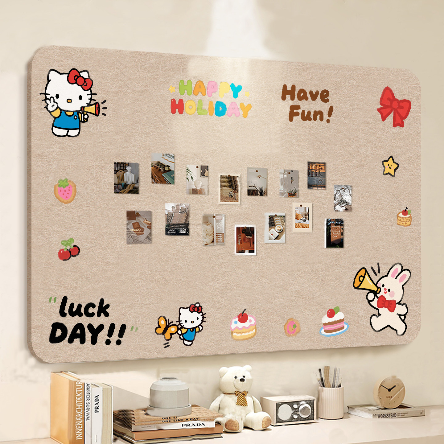 毛毡板毛毡墙贴背景墙软木板免打孔照片墙背景板文化墙创意墙相片墙相