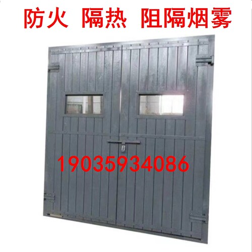 厂家直销工厂钢木钢制木质钢大门经久耐用通风仓库车间专用推拉门