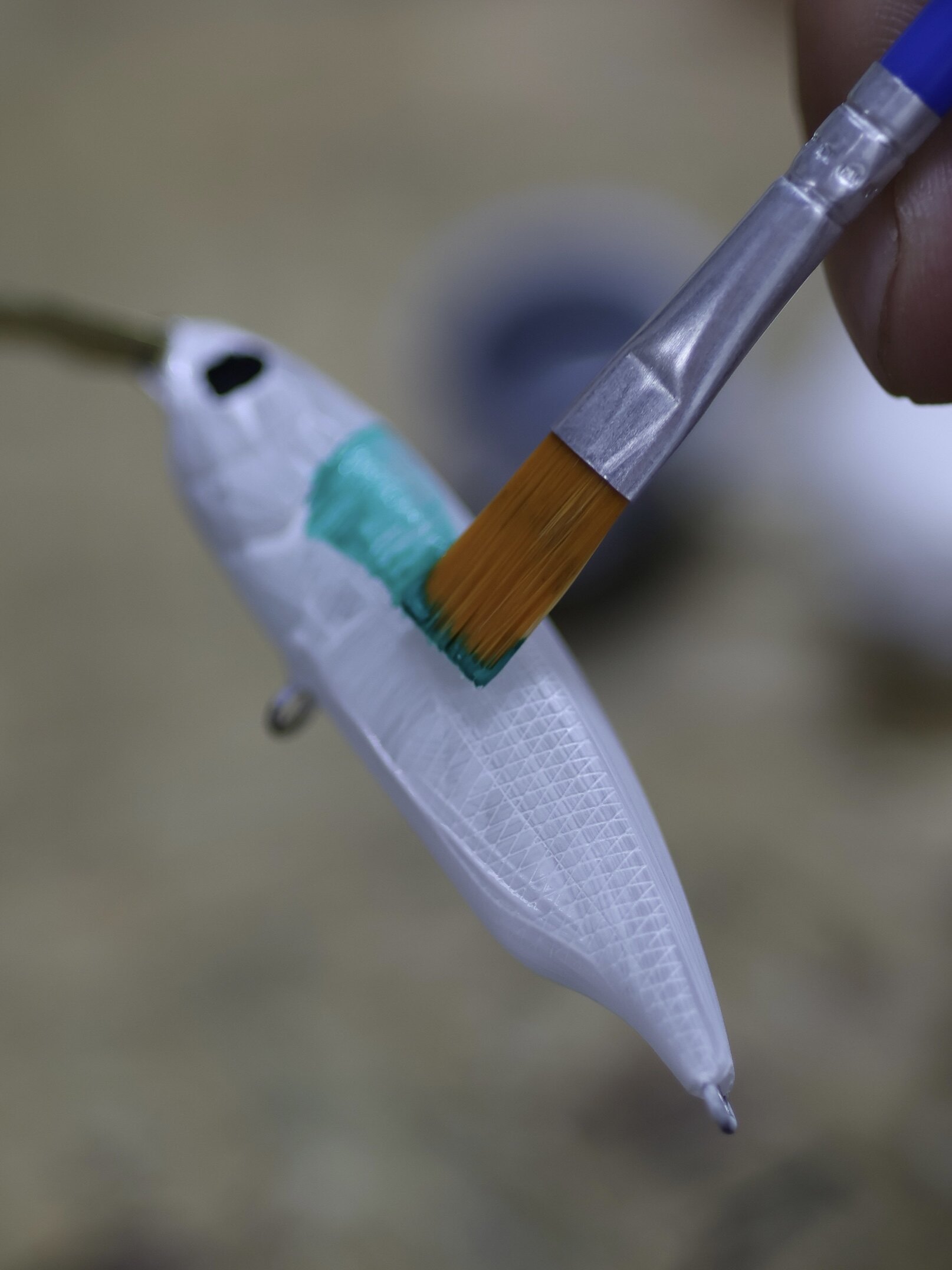 手工diy路亚假饵涂料铅笔波爬之字狗硬饵三本钩套装