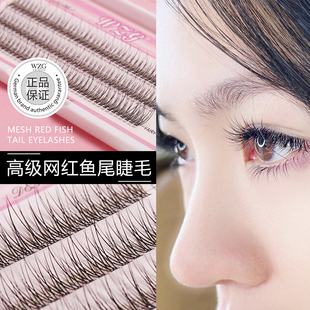网红鱼尾款朵毛种植嫁接睫毛鱼尾燕尾型柔软自然舒适超软美睫专用