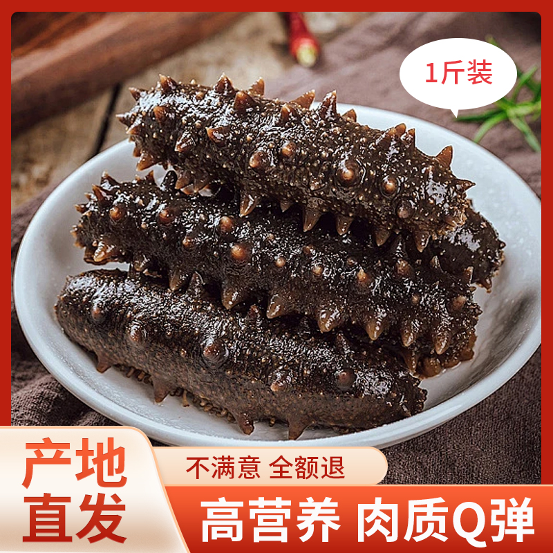大連拉缸鹽半干海參野生底播500g鮮活非干貨特價底播遼刺參袋裝