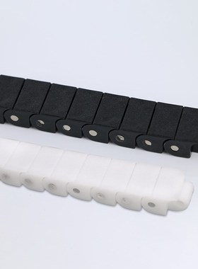 黑色RS40P龙骨尼龙链条 60P传动链 上下料机白色POM塑料传动拖链