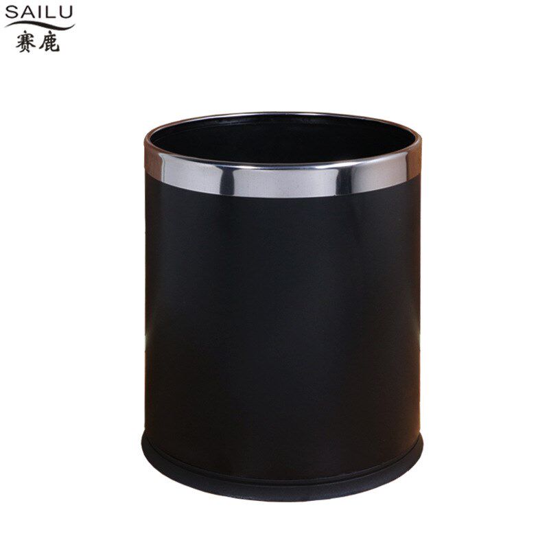 酒店客房阻燃垃圾桶创意大号不锈钢塑料双层宾馆包间KTV商用
