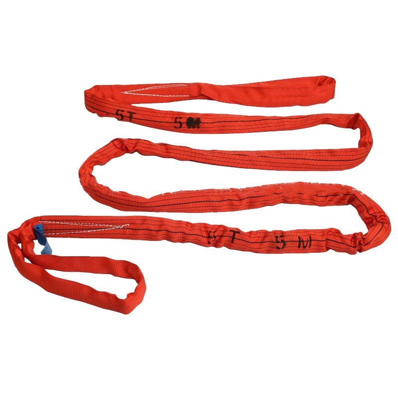 包邮5吨双扣柔性吊装带起重吊带合成纤维吊车行车涤纶吊绳软吊带