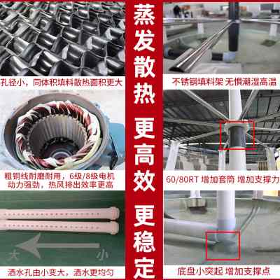 冷却塔冷水塔工业大小高温型凉水塔10吨-500吨玻璃钢散热冷却水塔