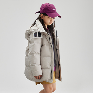 鵝小寶 新款 戶外防風三防鵝絨兒童羽絨服中長款 男童女童 2024冬季
