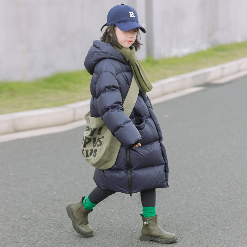 95白鹅绒加厚儿童羽绒服