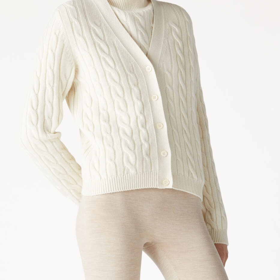 R1拉夫经典 100%山羊绒 绞花羊绒衫 老钱风针织衫