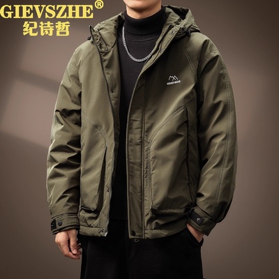 纪诗哲高端连帽冬季羽绒服外套