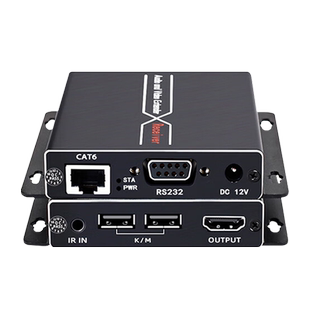 工程级hdbaset网线延长器70米100米项目款4K高清无压缩HDMI高清传输器电脑投影机矩阵延长器232数据IR传输器
