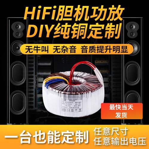 定制环形变压器音响胆机纯铜环牛功放步进电机墙暖电采暖发热电源