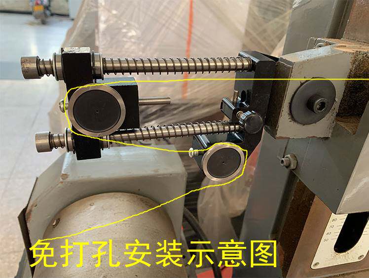 线切割免打孔紧丝器 轻松解决单边松丝双轮横款卡扣型易穿丝导轮