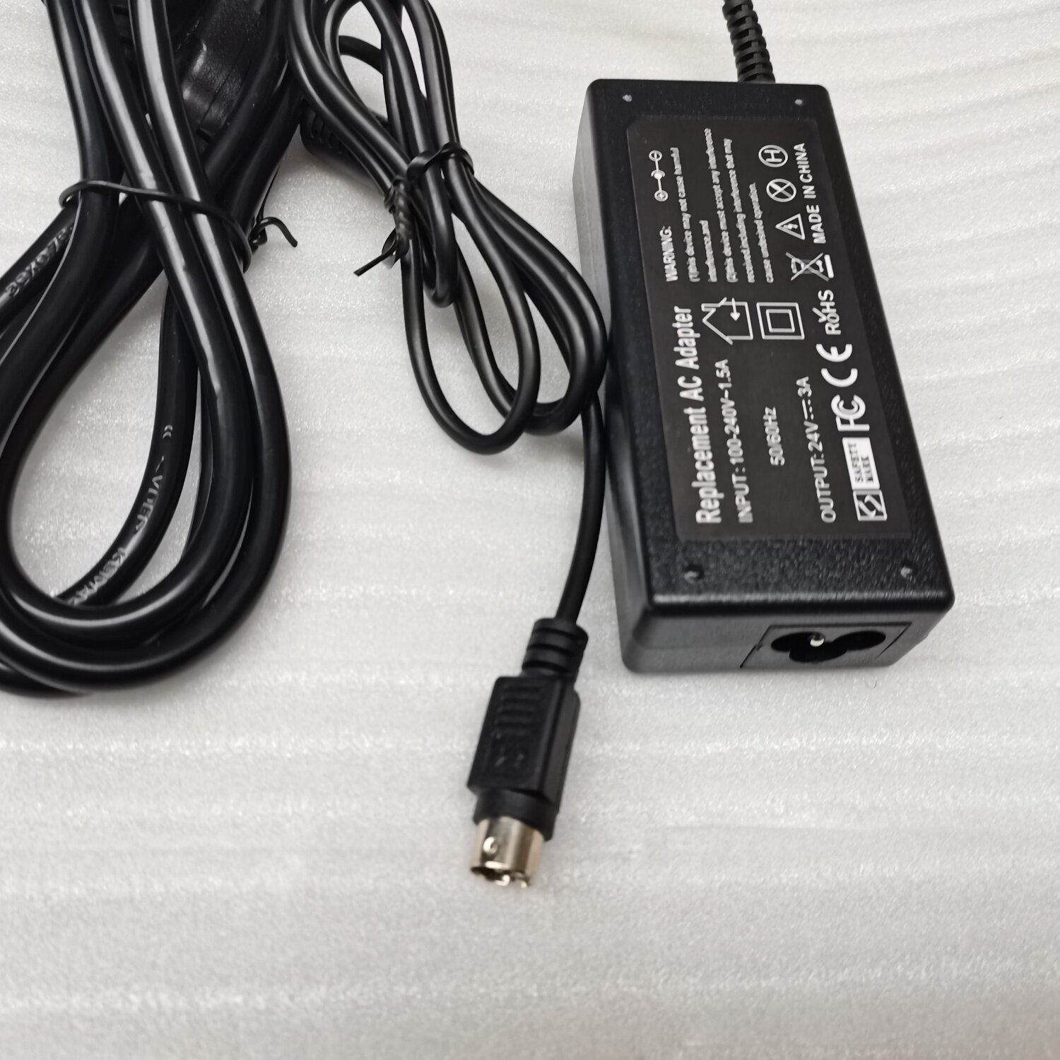 中崎热敏打印机AB-88V/H电源适配器24V2A 3A充电器电源线三针接口