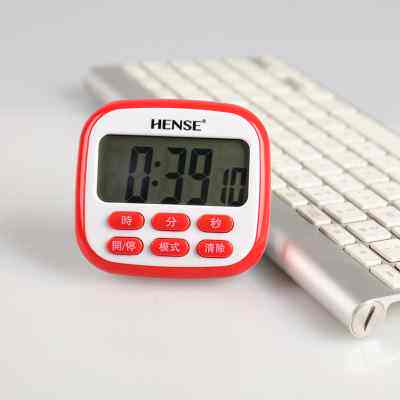 汉时24小时正倒计时器 厨房定时器提醒器小闹钟计时磁吸时钟 HT43