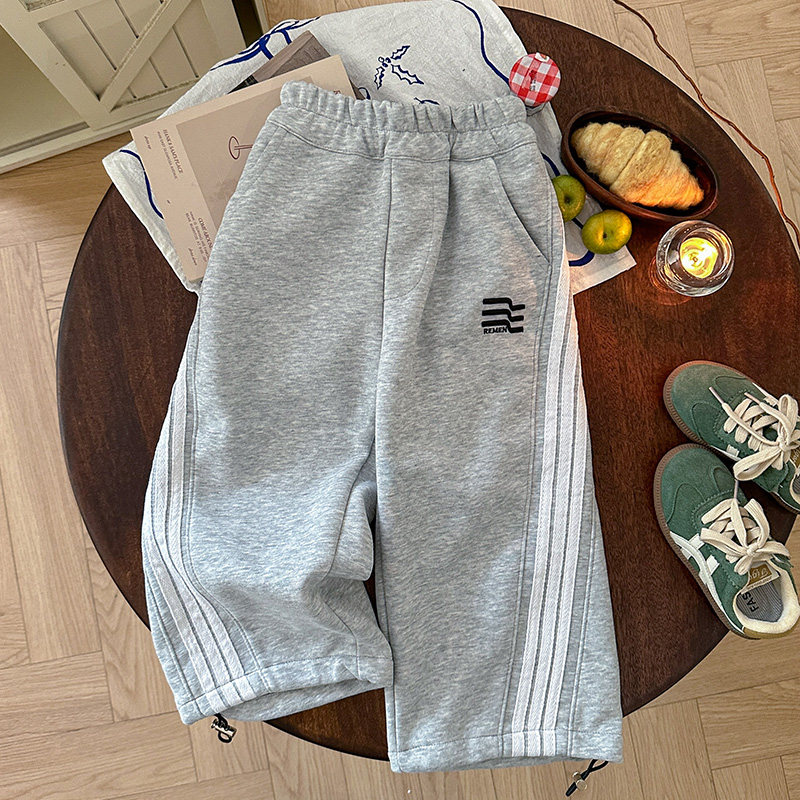 儿童宽松直筒裤新款男童侧拉条两用抽绳卫裤休闲裤帅气韩版潮流,童装/婴儿装/亲子装,裤子,淘宝优惠券,粉丝福利购,淘宝优惠卷