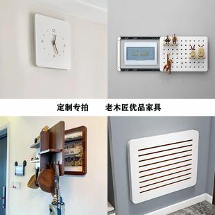 电表箱遮挡箱装饰画洞洞板挂钟挂画电闸配电箱遮挡时钟免打孔遮丑