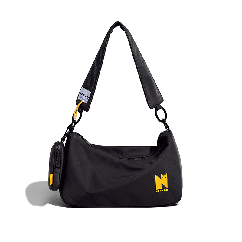 NOXXON斜挎女包日系休闲百搭上班通勤包腋下尼龙单肩枕头小包
