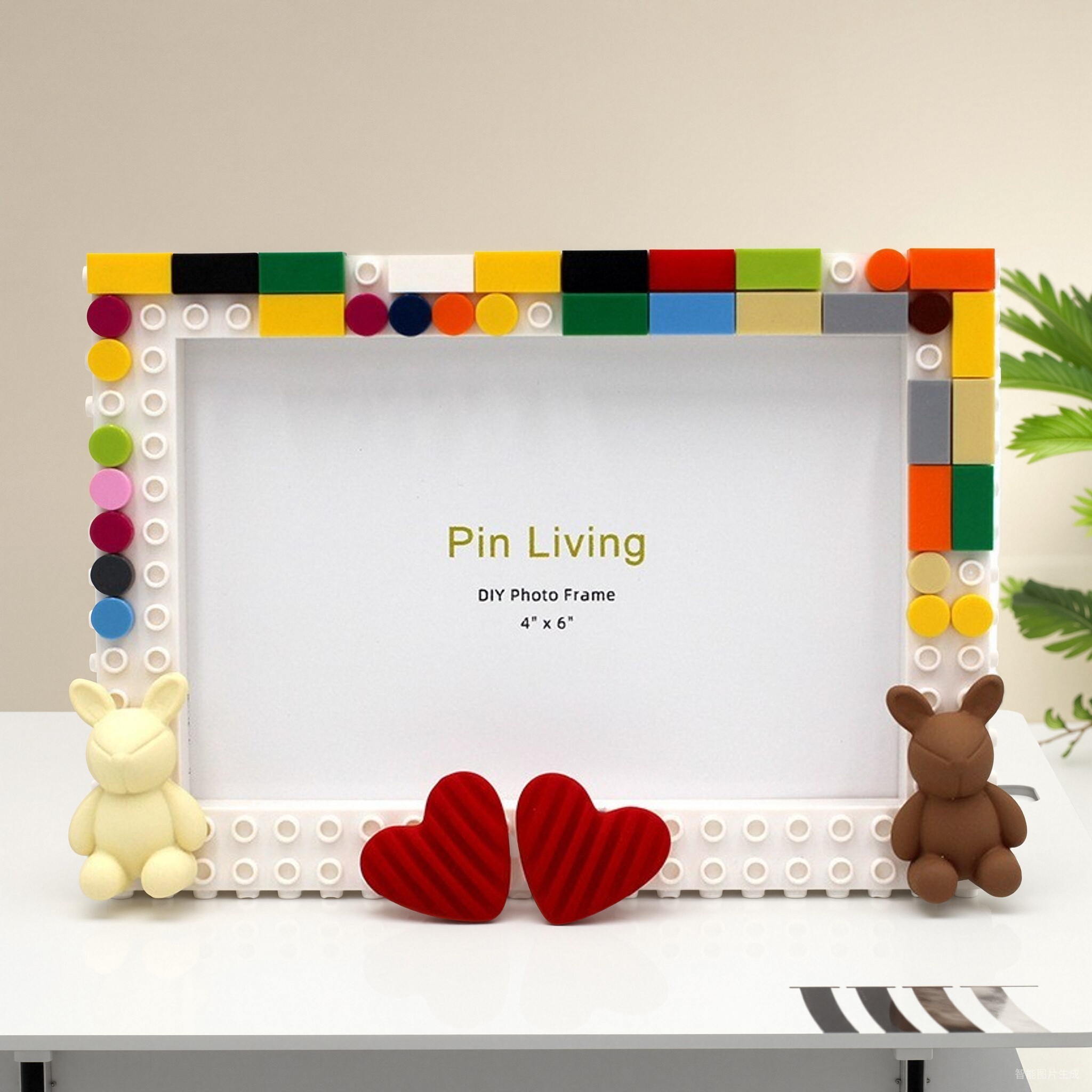 学校亲子六一纪念创意卡通摆台