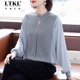 中老年气质上衣 T恤中年女装 洋气长袖 打底衫 中年女士妈妈2025秋季