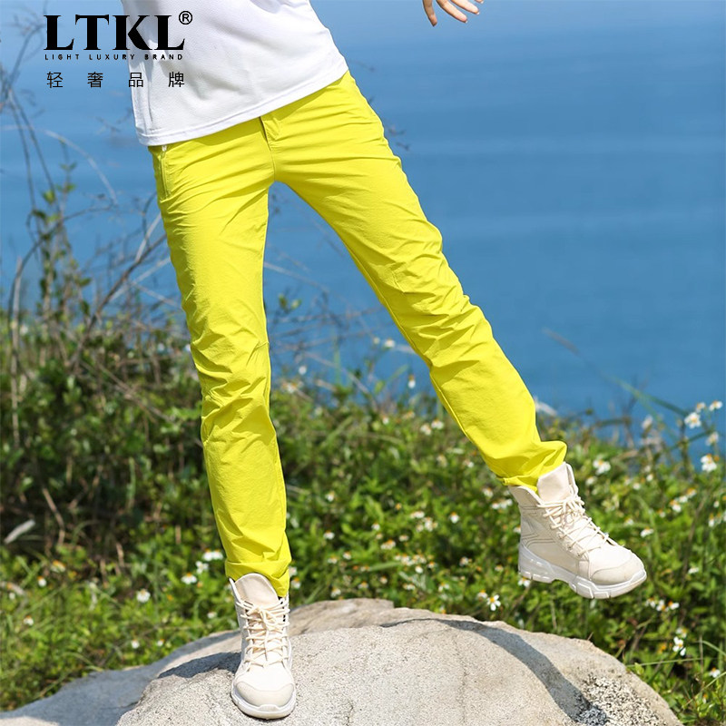 户外女式速干女长裤弹力薄款修身透气快干运动裤旅游登山徒步特价