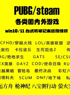 电脑维修rust三角洲val5e无畏契约apex英雄pubg绝地求生LOL塔科夫