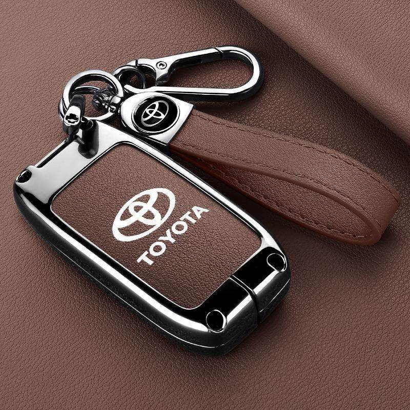 适用田丰09年10/11款汉兰达普锐斯86锐志车钥匙包老凯美瑞金属套