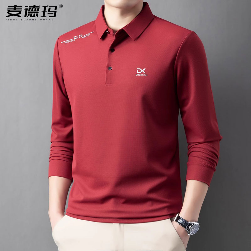 春季新款休闲商务Polo衫男