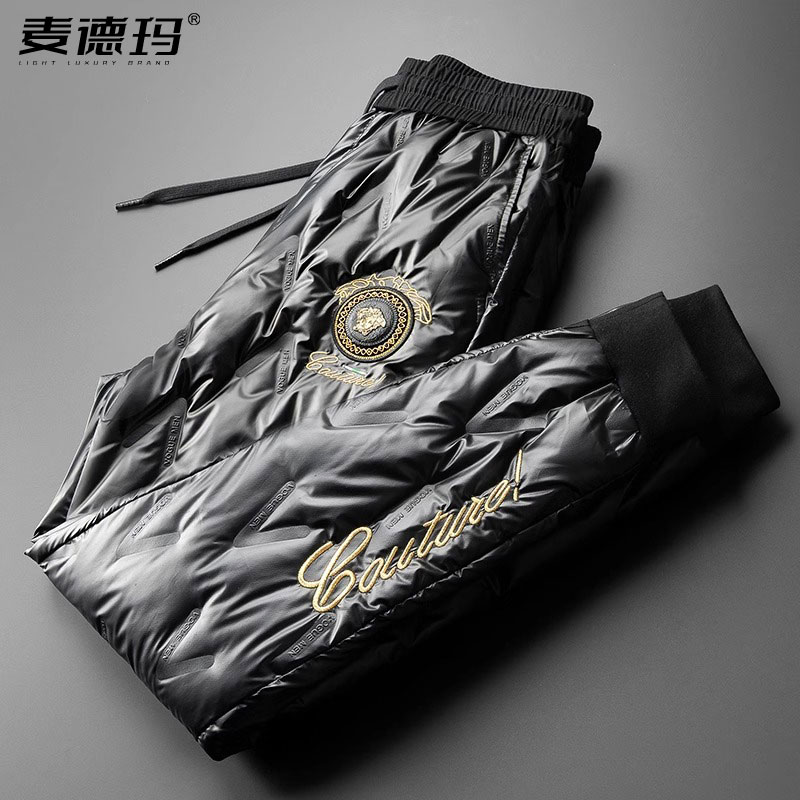 羽绒裤子白鸭绒厚棉裤休闲长裤