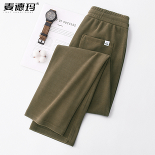 运动卫裤 直筒宽松长裤 灯芯绒阔腿裤 春秋款 子 雪尼尔休闲裤 男裤 男款