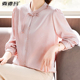 长袖 中老年女洋气薄款 衬衫 中年妈妈秋装 上衣2025新款 时尚 雪纺小衫
