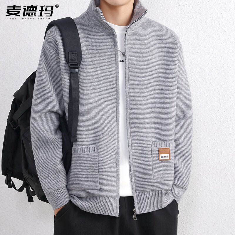 侨迪蒙拉秋冬重磅加厚男士夹克