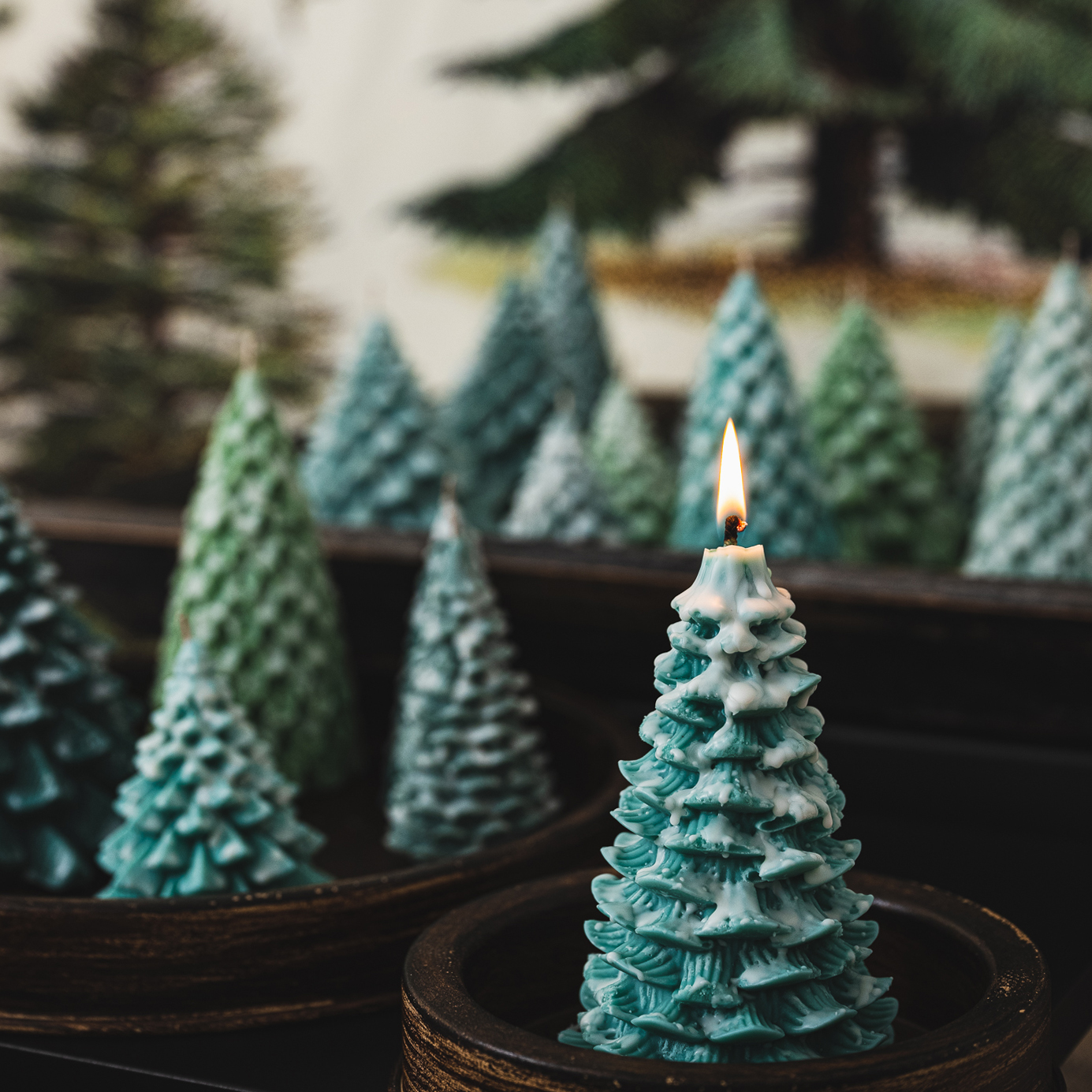 原创调香 香薰蜡烛 ┃圣诞树造型 猫在NekoHide 纯手工非工厂