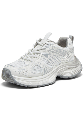 【40码】百思图夏季新款时尚潮流老爹鞋增高休闲鞋女鞋D5291BM5