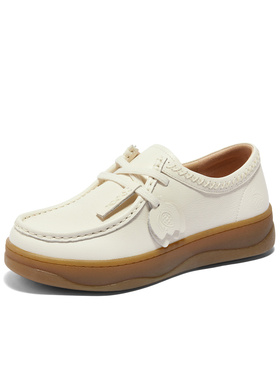 【34码】森达袋鼠鞋可可乐福鞋女鞋春秋厚底一脚蹬休闲鞋4CFR1CM4