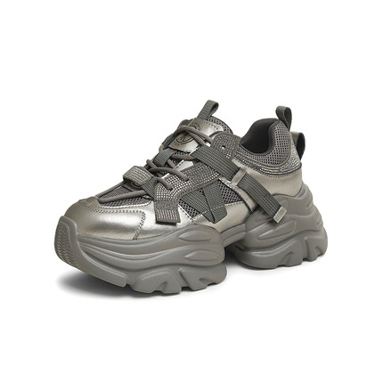 【33码】TATA/他她2025春季新款时尚运动休闲老爹鞋女鞋CY201AM5