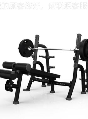 国乔-山MA训TRIX下斜卧推椅MGA80商用杠铃举重卧推架力美33283量