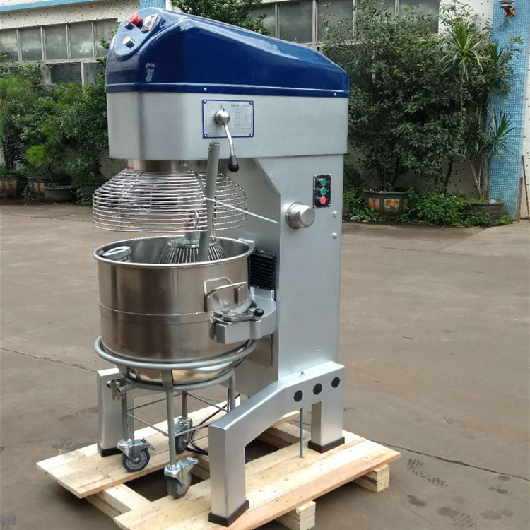 大型立式电动打蛋机商用 80升大容量食品搅拌机 电动升降和面机