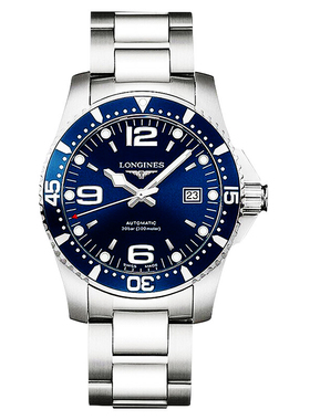 瑞士名表浪琴LONGINES康卡斯系列潜水腕表机械男表L3.742.4.96.6