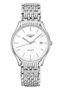 Longines浪琴瑞士手表男律雅系列大表盘机械男表L4.960.4.12.6