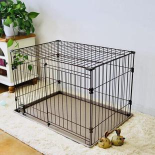 狗笼子室内中型带厕所宠物围栏双房隔离门泰迪小型犬猫笼家用别墅