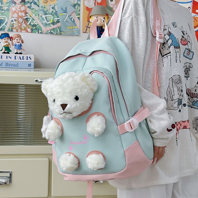 可爱卡通毛绒小熊书包玩偶公仔高