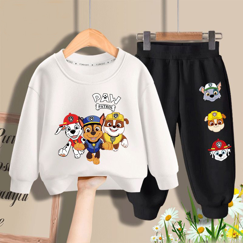 汪汪队儿童衣服套装2023春秋新款