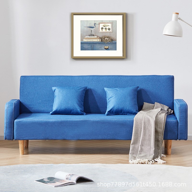 租房民宿经济型三人位小户型沙发卡座折叠床两用北欧客厅简约双人