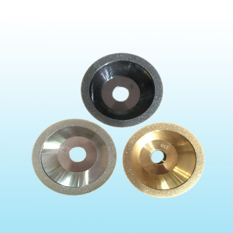 特价电镀金刚合金碗型砂轮 金刚石钨钢磨刀机 打磨合金刀100x20