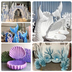 泡沫模型雕塑婚庆道具商场美陈场景布置IP形象人物卡通公仔大摆件